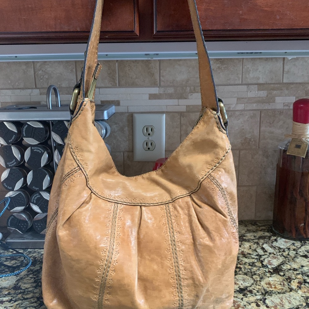 Caramel Leather Women's Boho Vintage Bag